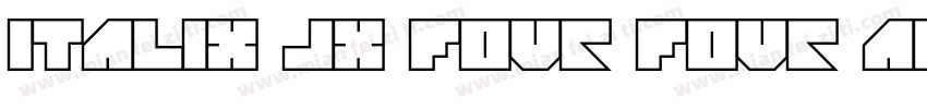 italix JX four four adjust字体转换